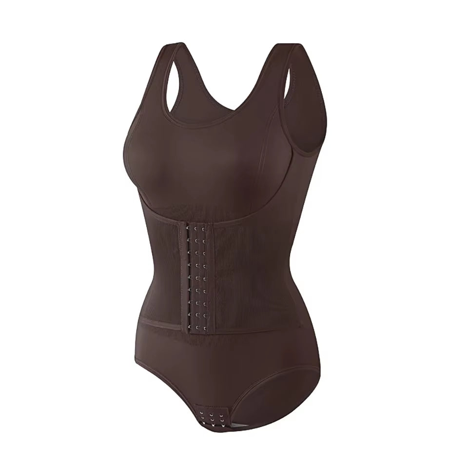 2025 New Bodysuit Shapewear with Zipper Belt Women Tummy Control Fajas Body Shaper Waist Trainer Slimming Cincher Corset Tops